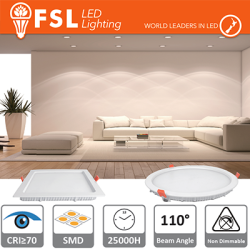 Downlight LED IP20 6W 3000K 400LM 110° FORO:110mm
